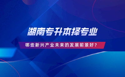 湖南專升本擇專業(yè)，哪些新興產(chǎn)業(yè)未來的發(fā)展前景好.png