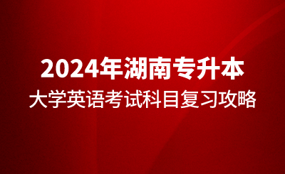 2024年湖南專升本大學(xué)英語考試科目復(fù)習(xí)攻略