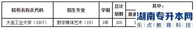 2023年大連工業(yè)大學(xué)專升本招生計(jì)劃(圖2)